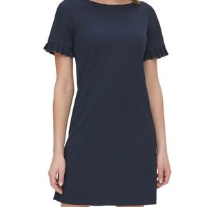 BNWT Tommy Hilfiger boatneck scuba crepe sheath dress. Women size 10